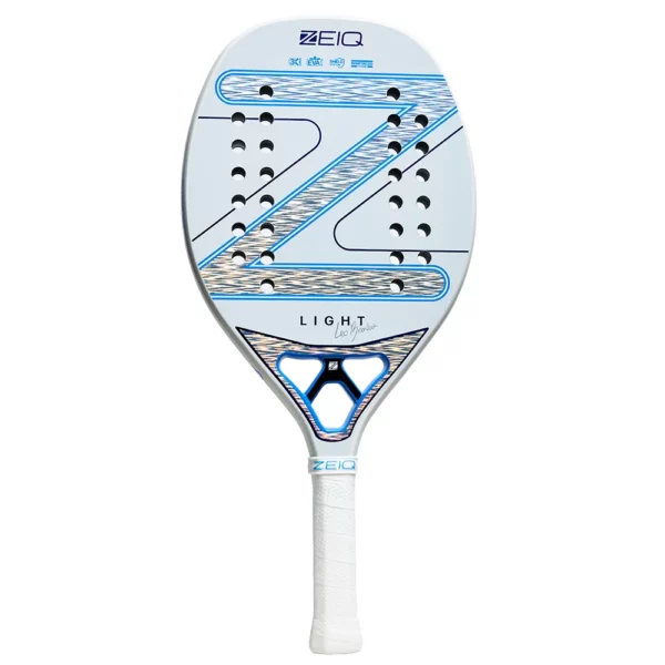 Raquete de Beach Tennis Zeiq New Light Leo Branco